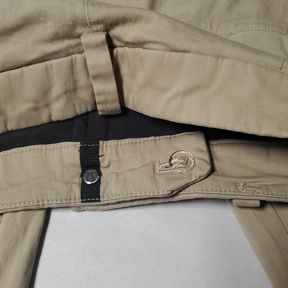 Mens Lululemon Commission Pants Size 31 Khaki 5 Pocket - Picture 10 of 12